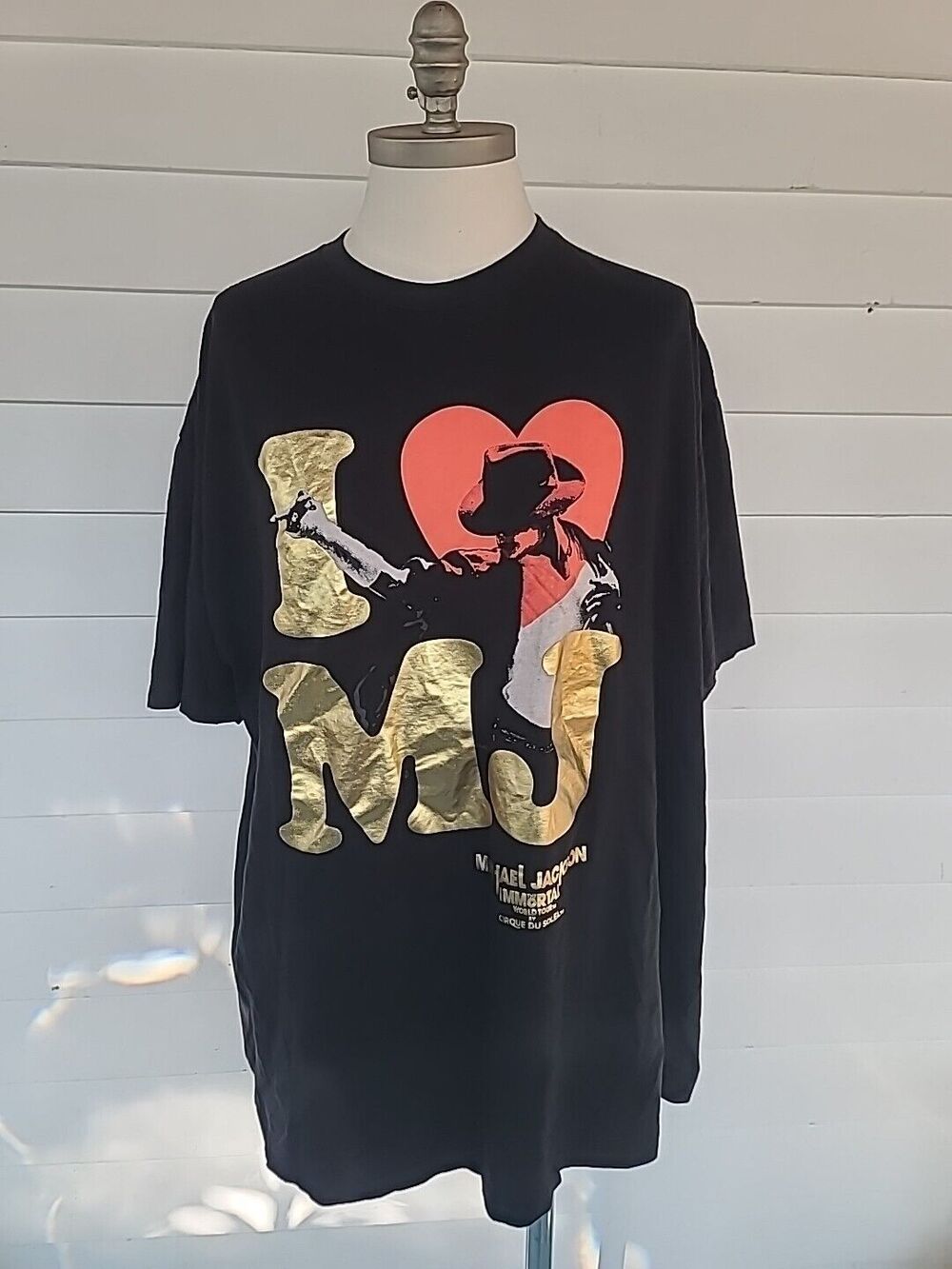 I Love MJ Immortal World Tour Cirque De Soleil T Shirt Michael Jackson